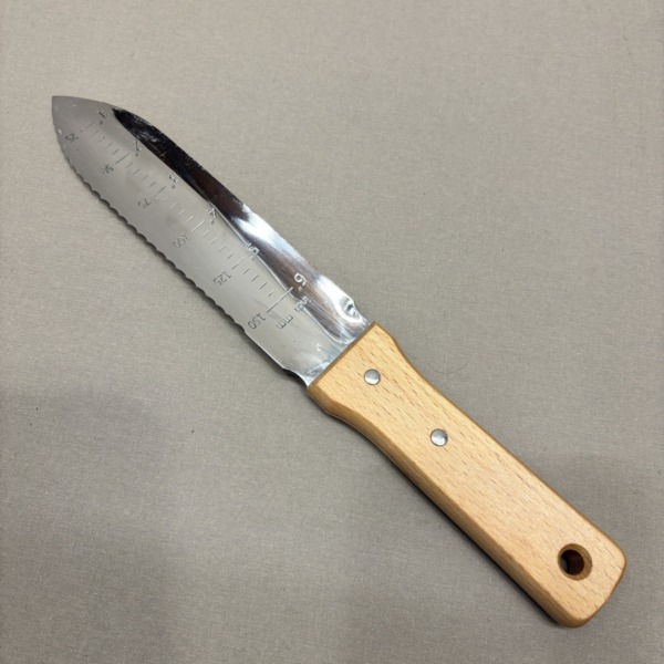 Japanisches Pflanzmesser mit Holzgriff – Bild 2